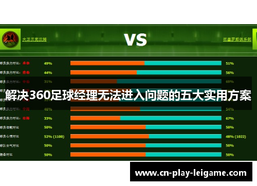解决360足球经理无法进入问题的五大实用方案 解决360足球经理无法进入问题的五大实用方案